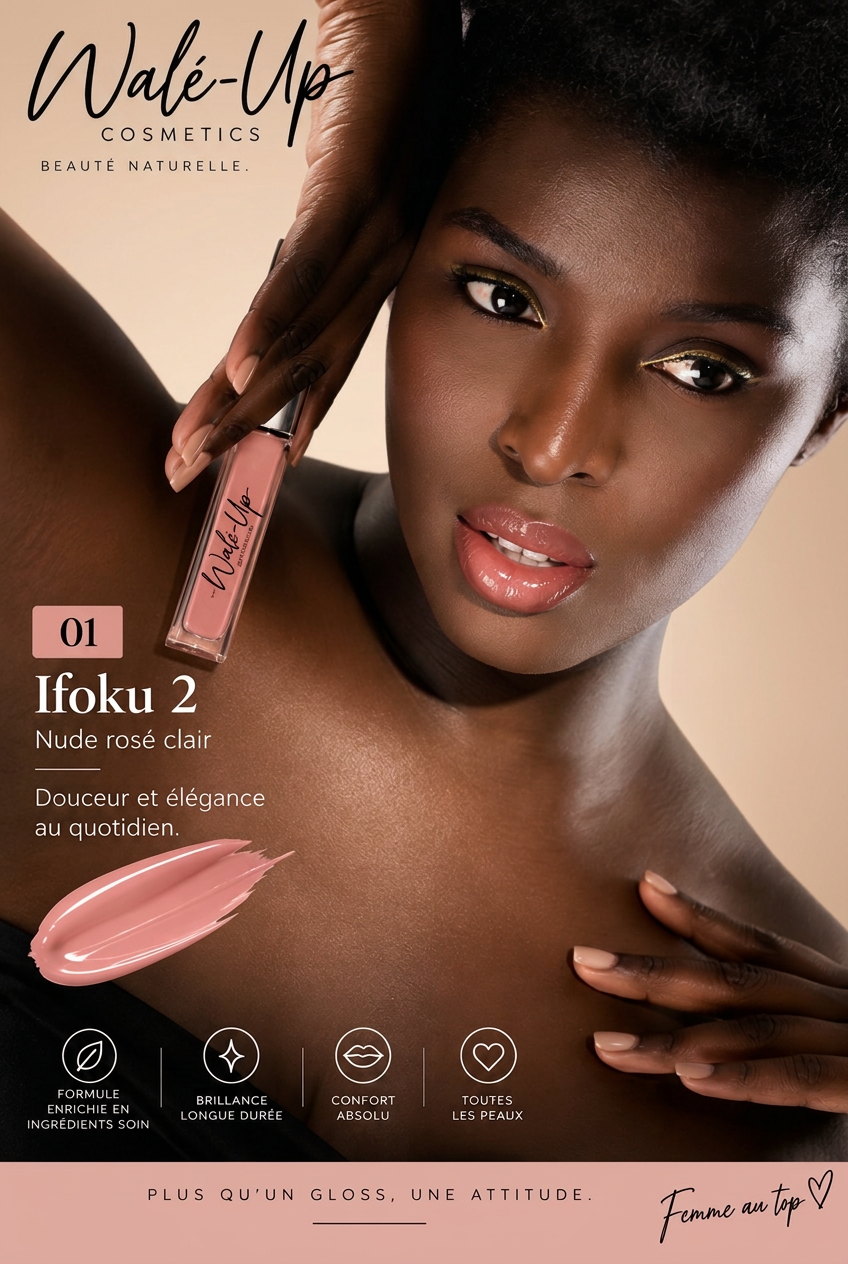 Gloss Walé-Up 01 Ifoku 2 — nude rosé clair